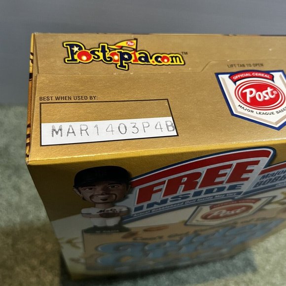 2002 “POST GOLDEN CRISP" CEREAL BOX W/ SUGAR BEAR Baseball Bobblehead PREMIUM AD - Picture 4 of 4